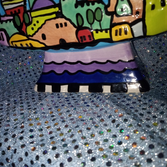 PHENOMENAL NICOLE ENGBLOM CERAMIC MENORAH OR CANDLELABRA - Picture 13 of 13